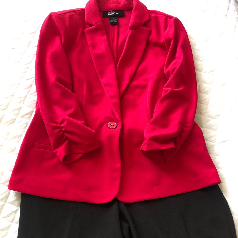 Pink stretch blazer